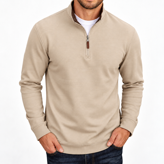Bleamme Fleece Quarter Zip Sweater