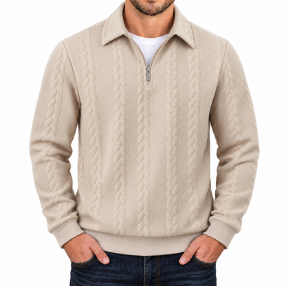 Bleamme Textured Quarter Zip