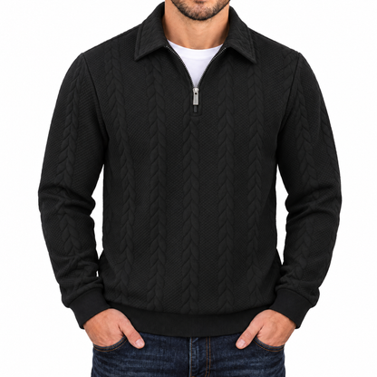 Bleamme Textured Quarter Zip