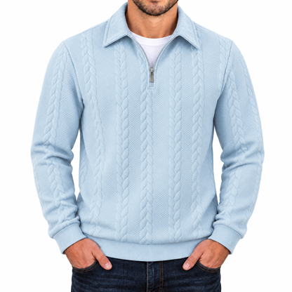Bleamme Textured Quarter Zip