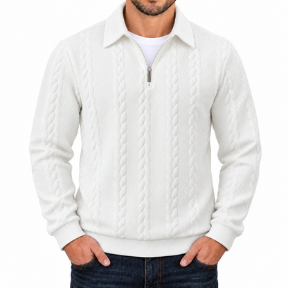 Bleamme Textured Quarter Zip