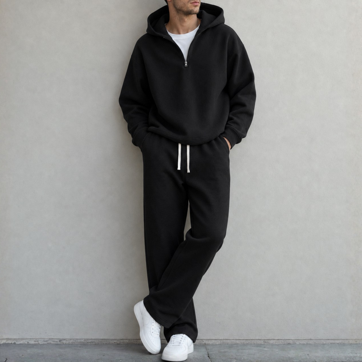 Bleamme Quarter Zip Long Set