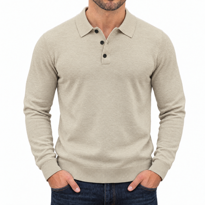 Bleamme Long Sleeve Knit Polo
